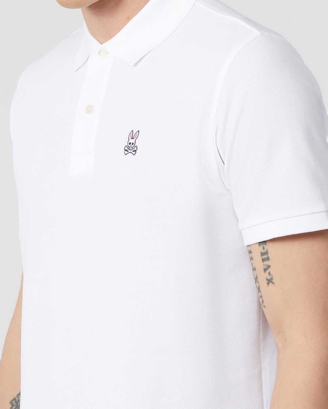 Polos Psycho Bunny Classic Polo Blanche Homme | NTS-06035071